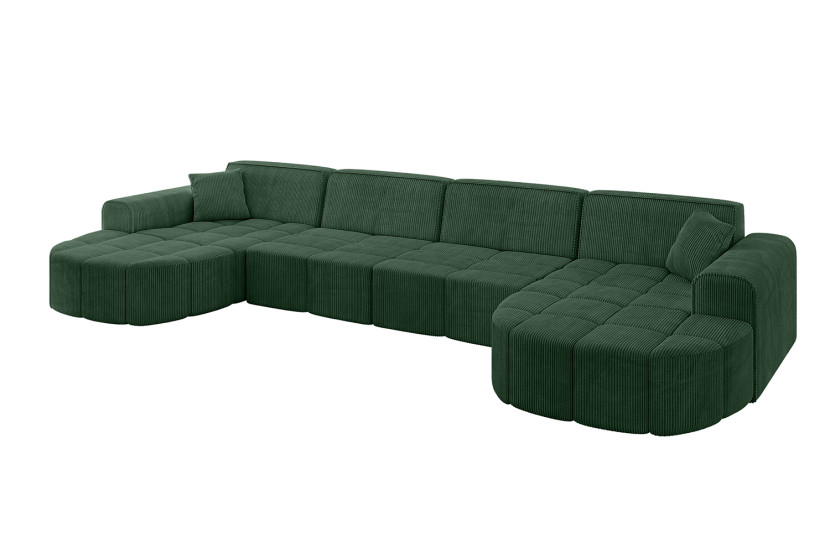 Narożnik uniwersalny bez funkcji spania LIVO-U1 - 400x173x79,5 Zielony 796173
