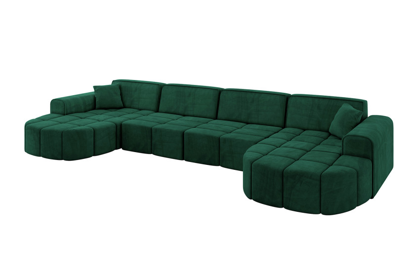 Narożnik uniwersalny bez funkcji spania LIVO-U1 - 400x173x79,5 Zielony 796090