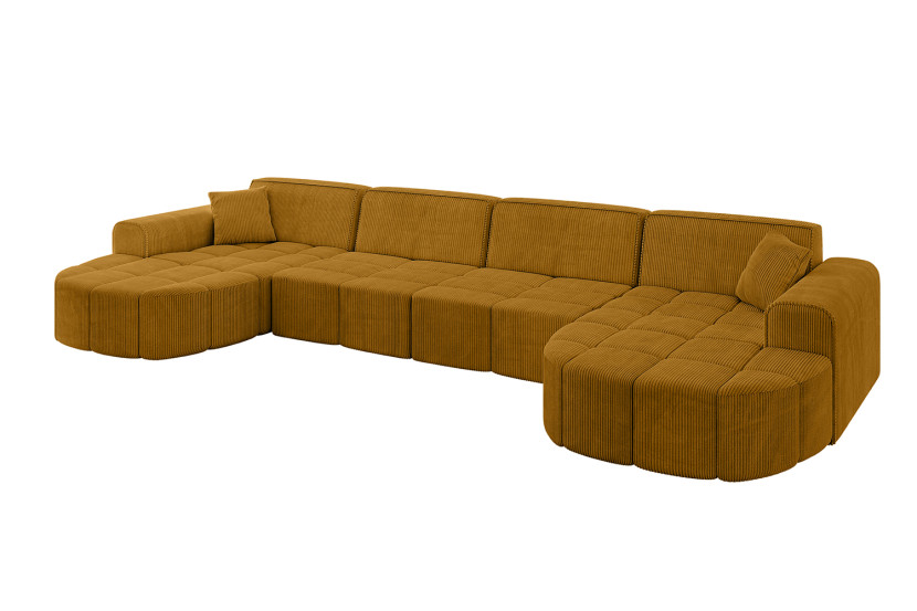 Narożnik uniwersalny bez funkcji spania LIVO-U1 - 400x173x79,5 Żółty 796023