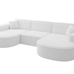 Narożnik uniwersalny bez funkcji spania MARI-U1 303x171x79,5 cm Biały 525147 Narożnik uniwersalny bez funkcji spania MARI-U1 303x171x79,5 cm Biały 525147