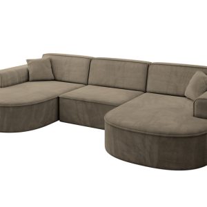 Narożnik uniwersalny bez funkcji spania MARI-U1 303x171x79,5 cm Morelowy 823758 Narożnik uniwersalny bez funkcji spania MARI-U1 303x171x79,5 cm Morelowy 823758