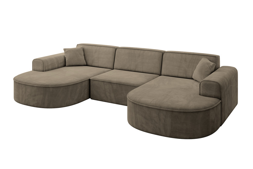 Narożnik uniwersalny bez funkcji spania MARI-U1 303x171x79,5 cm Morelowy 823758