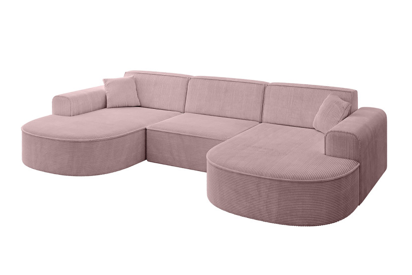 Narożnik uniwersalny bez funkcji spania MARI-U1 303x171x79,5 cm Różowy 525161
