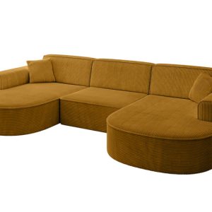 Narożnik uniwersalny bez funkcji spania MARI-U1 303x171x79,5 cm Żółty 525071 Narożnik uniwersalny bez funkcji spania MARI-U1 303x171x79,5 cm Żółty 525071