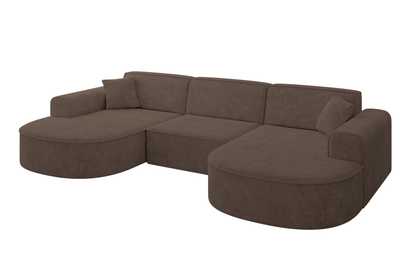 Narożnik uniwersalny bez funkcji spania MARI-U1 303x171x79,5cm Brązowy 710657