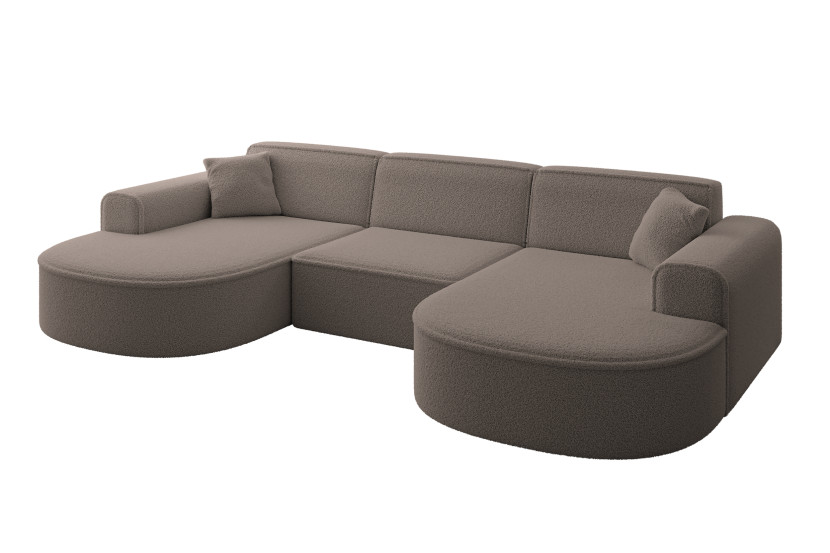 Narożnik uniwersalny bez funkcji spania MARI-U1 303x171x79,5cm Brązowy 1049096