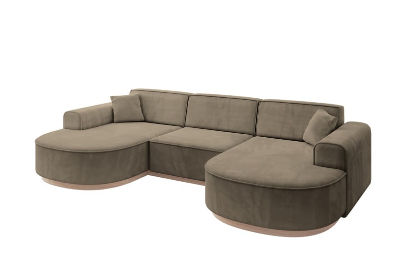 Narożnik uniwersalny bez funkcji spania MARI-U1-v1 303x171x83 cm Morelowy 823697