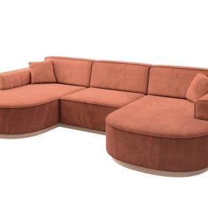 Narożnik uniwersalny bez funkcji spania MARI-U1-v1 303x171x83 cm Morelowy 729340 Narożnik uniwersalny bez funkcji spania MARI-U1-v1 303x171x83 cm Morelowy 729340