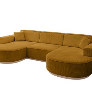 Narożnik uniwersalny bez funkcji spania MARI-U1-v1 303x171x83 cm Żółty 729379 Narożnik uniwersalny bez funkcji spania MARI-U1-v1 303x171x83 cm Żółty 729379