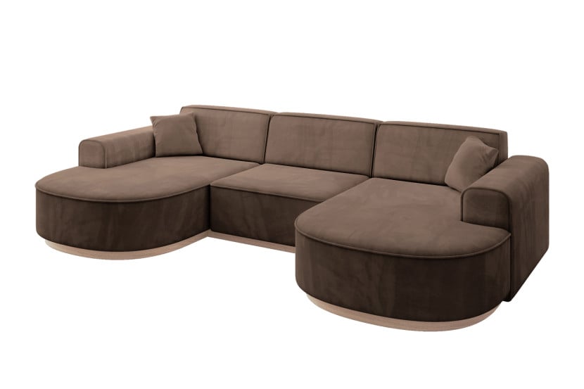 Narożnik uniwersalny bez funkcji spania MARI-U1-v1 303x171x83cm Brązowy 729424