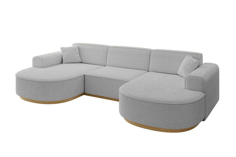 Narożnik uniwersalny bez funkcji spania MARI-U1-v2 303x171x83 cm Jasnoszary 729482