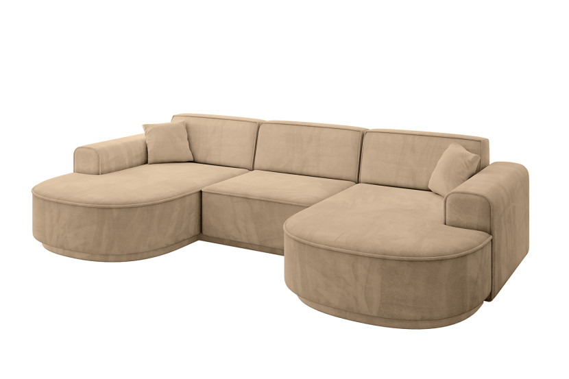 Narożnik uniwersalny bez funkcji spania MARI-U1-v3 303x171x83 cm Brązowy 823733