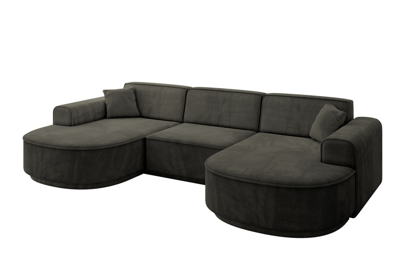 Narożnik uniwersalny bez funkcji spania MARI-U1-v3 303x171x83 cm Czarny 769483