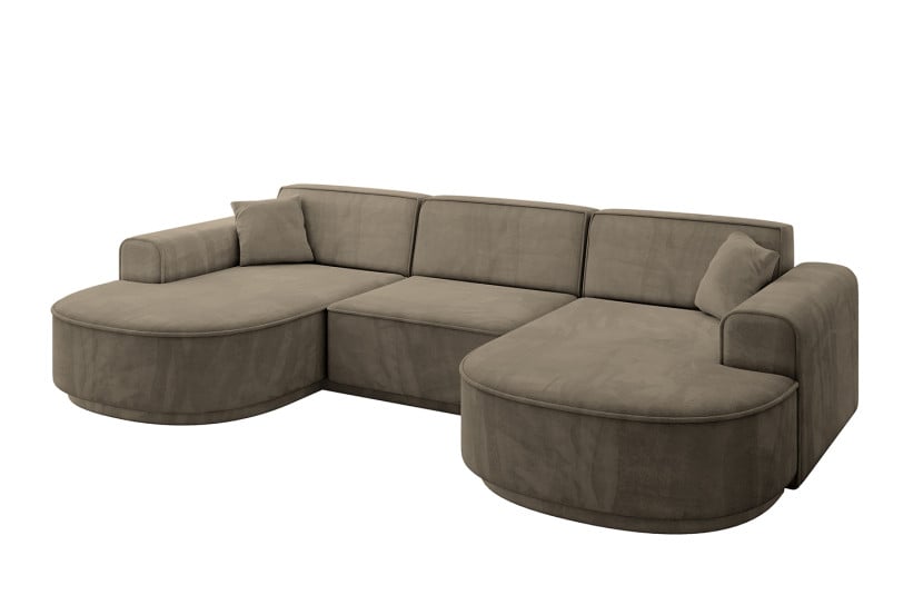 Narożnik uniwersalny bez funkcji spania MARI-U1-v3 303x171x83 cm Morelowy 823763