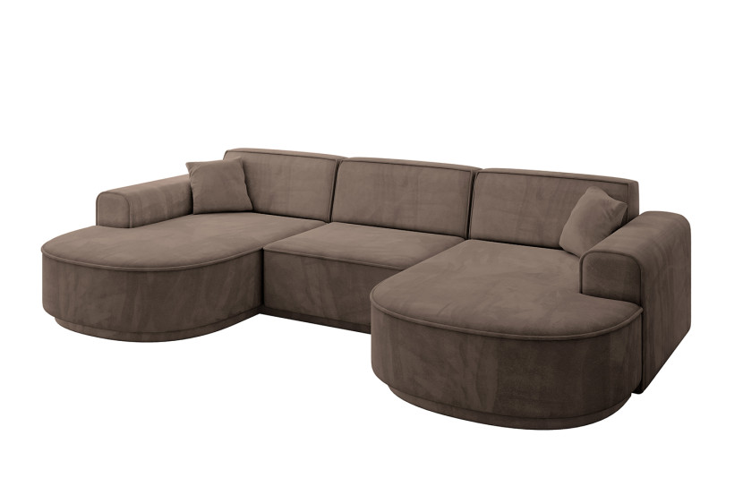 Narożnik uniwersalny bez funkcji spania MARI-U1-v3 303x171x83cm Brązowy 769458