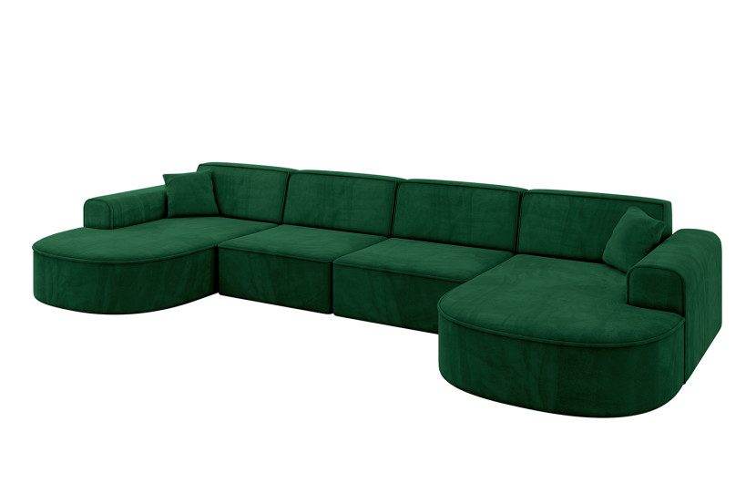 Narożnik uniwersalny bez funkcji spania MARI-U2 388x171x79,5 cm Beżowy 823767