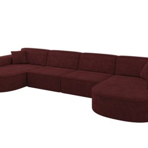 Narożnik uniwersalny bez funkcji spania MARI-U2 388x171x79,5 cm Bordowy 710630