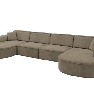 Narożnik uniwersalny bez funkcji spania MARI-U2 388x171x79,5 cm Morelowy 823827