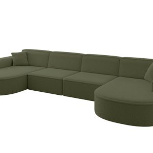 Narożnik uniwersalny bez funkcji spania MARI-U2 388x171x79,5 cm Zielony 525132