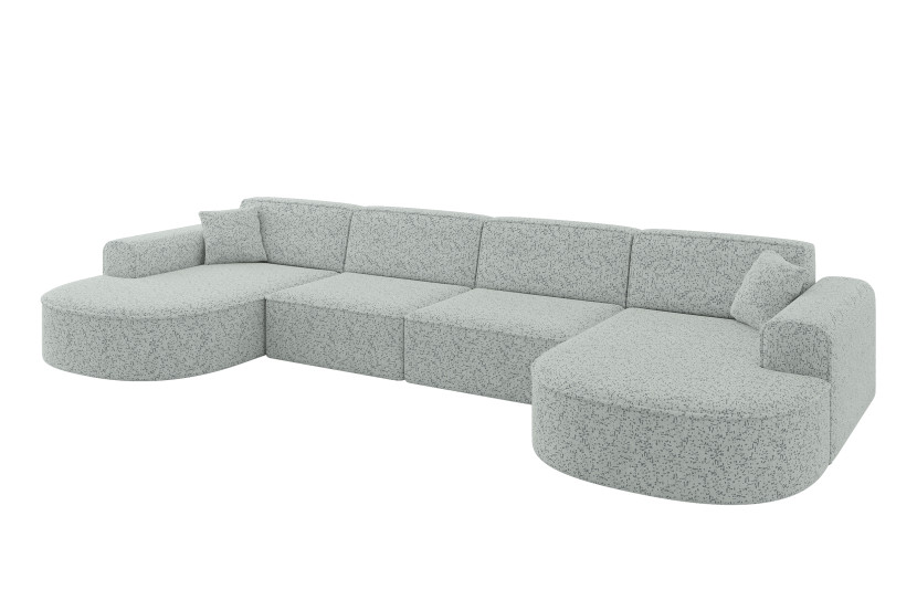 Narożnik uniwersalny bez funkcji spania MARI-U2 388x171x79,5cm Zielony 1049118