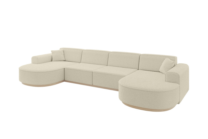 Narożnik uniwersalny bez funkcji spania MARI-U2-v1 388x171x83 cm Beżowy 729245
