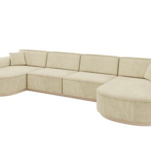 Narożnik uniwersalny bez funkcji spania MARI-U2-v1 388x171x83 cm Beżowy 729399 Narożnik uniwersalny bez funkcji spania MARI-U2-v1 388x171x83 cm Beżowy 729399