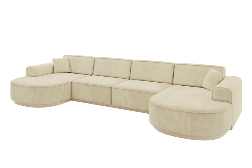 Narożnik uniwersalny bez funkcji spania MARI-U2-v1 388x171x83 cm Beżowy 729399