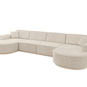 Narożnik uniwersalny bez funkcji spania MARI-U2-v1 388x171x83 cm Beżowy 729186 Narożnik uniwersalny bez funkcji spania MARI-U2-v1 388x171x83 cm Beżowy 729186