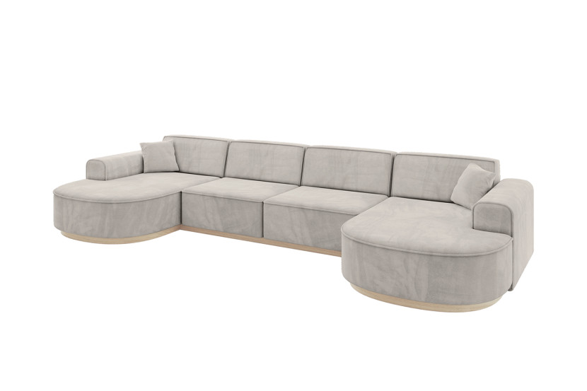 Narożnik uniwersalny bez funkcji spania MARI-U2-v1 388x171x83 cm Beżowy 823801