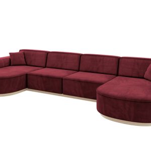 Narożnik uniwersalny bez funkcji spania MARI-U2-v1 388x171x83 cm Bordowy 729201 Narożnik uniwersalny bez funkcji spania MARI-U2-v1 388x171x83 cm Bordowy 729201
