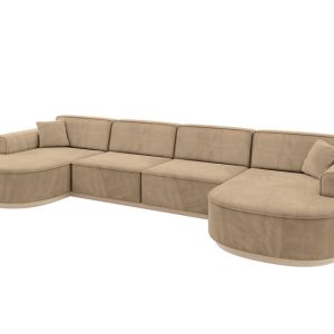 Narożnik uniwersalny bez funkcji spania MARI-U2-v1 388x171x83 cm Brązowy 823833 Narożnik uniwersalny bez funkcji spania MARI-U2-v1 388x171x83 cm Brązowy 823833
