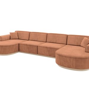 Narożnik uniwersalny bez funkcji spania MARI-U2-v1 388x171x83 cm Brązowy 823706 Narożnik uniwersalny bez funkcji spania MARI-U2-v1 388x171x83 cm Brązowy 823706