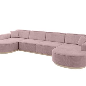 Narożnik uniwersalny bez funkcji spania MARI-U2-v1 388x171x83 cm Różowy 729452 Narożnik uniwersalny bez funkcji spania MARI-U2-v1 388x171x83 cm Różowy 729452