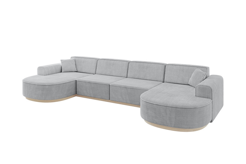 Narożnik uniwersalny bez funkcji spania MARI-U2-v1 388x171x83 cm Szary 729461