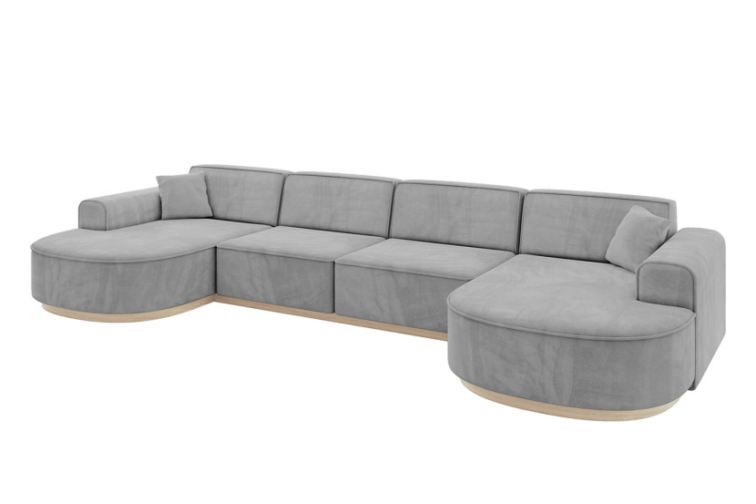 Narożnik uniwersalny bez funkcji spania MARI-U2-v1 388x171x83 cm Szary 729202