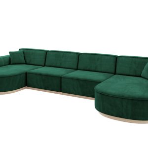 Narożnik uniwersalny bez funkcji spania MARI-U2-v1 388x171x83 cm Zielony 729489 Narożnik uniwersalny bez funkcji spania MARI-U2-v1 388x171x83 cm Zielony 729489