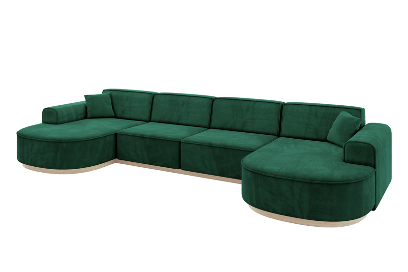 Narożnik uniwersalny bez funkcji spania MARI-U2-v1 388x171x83 cm Zielony 729489