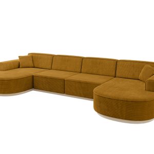 Narożnik uniwersalny bez funkcji spania MARI-U2-v1 388x171x83 cm Żółty 729218 Narożnik uniwersalny bez funkcji spania MARI-U2-v1 388x171x83 cm Żółty 729218