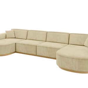 Narożnik uniwersalny bez funkcji spania MARI-U2-v2 388x171x83 cm Beżowy 729226 Narożnik uniwersalny bez funkcji spania MARI-U2-v2 388x171x83 cm Beżowy 729226