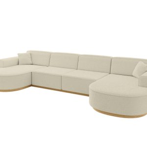 Narożnik uniwersalny bez funkcji spania MARI-U2-v2 388x171x83 cm Beżowy 729329 Narożnik uniwersalny bez funkcji spania MARI-U2-v2 388x171x83 cm Beżowy 729329