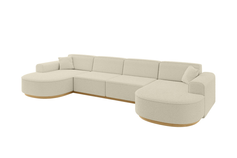Narożnik uniwersalny bez funkcji spania MARI-U2-v2 388x171x83 cm Beżowy 729329