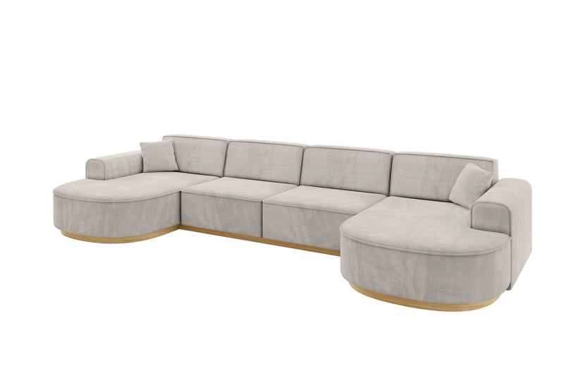 Narożnik uniwersalny bez funkcji spania MARI-U2-v2 388x171x83 cm Beżowy 823728
