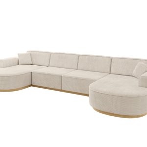 Narożnik uniwersalny bez funkcji spania MARI-U2-v2 388x171x83 cm Beżowy 729215 Narożnik uniwersalny bez funkcji spania MARI-U2-v2 388x171x83 cm Beżowy 729215