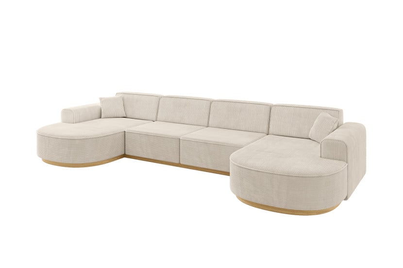 Narożnik uniwersalny bez funkcji spania MARI-U2-v2 388x171x83 cm Beżowy 729215