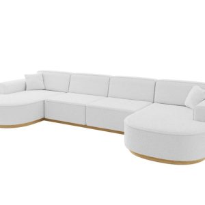 Narożnik uniwersalny bez funkcji spania MARI-U2-v2 388x171x83 cm Biały 729272 Narożnik uniwersalny bez funkcji spania MARI-U2-v2 388x171x83 cm Biały 729272