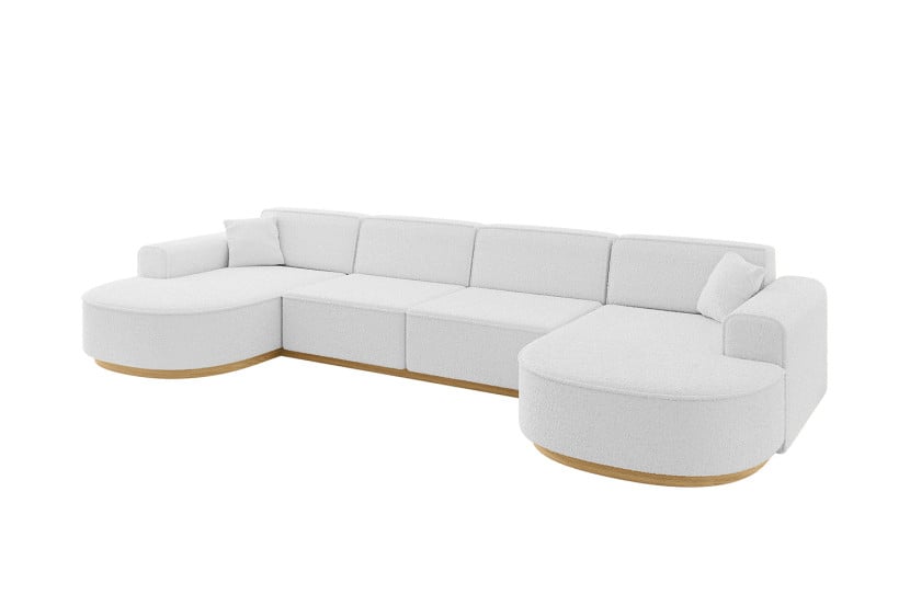 Narożnik uniwersalny bez funkcji spania MARI-U2-v2 388x171x83 cm Biały 729272