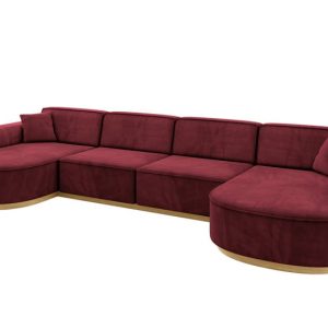 Narożnik uniwersalny bez funkcji spania MARI-U2-v2 388x171x83 cm Bordowy 729418 Narożnik uniwersalny bez funkcji spania MARI-U2-v2 388x171x83 cm Bordowy 729418