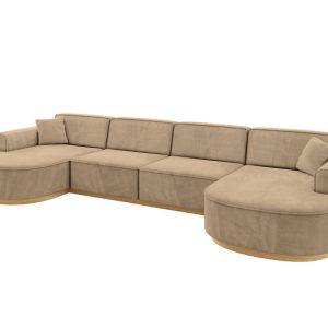 Narożnik uniwersalny bez funkcji spania MARI-U2-v2 388x171x83 cm Brązowy 823725 Narożnik uniwersalny bez funkcji spania MARI-U2-v2 388x171x83 cm Brązowy 823725