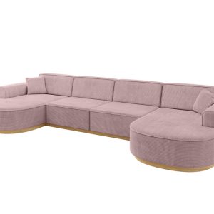 Narożnik uniwersalny bez funkcji spania MARI-U2-v2 388x171x83 cm Różowy 729462 Narożnik uniwersalny bez funkcji spania MARI-U2-v2 388x171x83 cm Różowy 729462