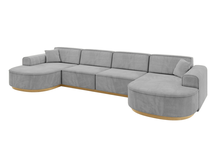Narożnik uniwersalny bez funkcji spania MARI-U2-v2 388x171x83 cm Szary 729333